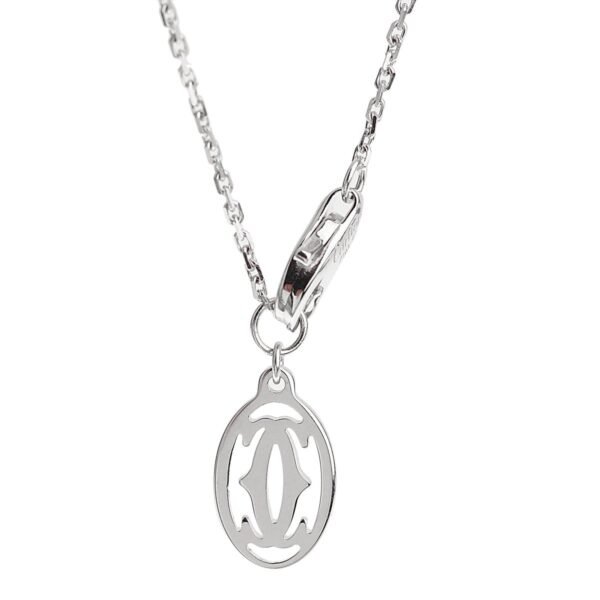 Cartier Diamants Legers 18k White Gold Diamond Pendant Necklace - Image 2
