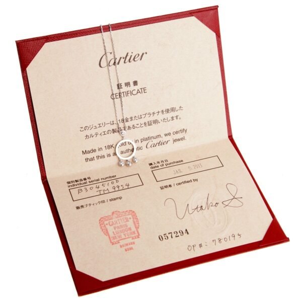 Cartier Diamants Legers White Gold Diamond Pendant Necklace - Image 3