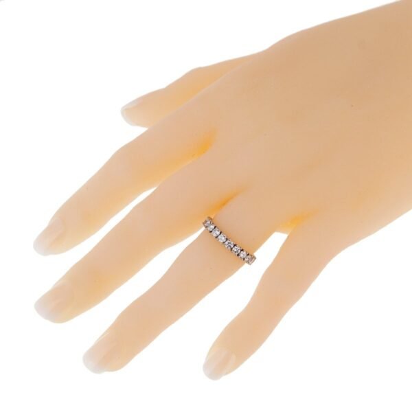Cartier Diamond Eternity Platinum Ring - Image 3