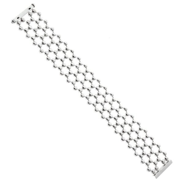 Cartier Diamond Tennis 18k White Gold Perles Bracelet - Image 2