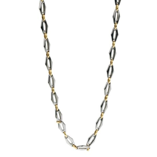 Cartier Double C Stainless Steel Yellow Gold Sautoir Necklace - Image 3