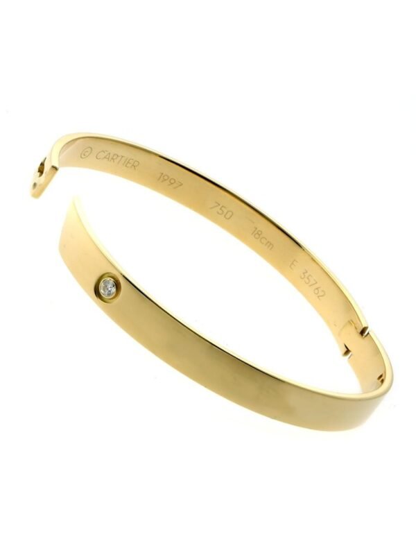 Cartier Gold Anniversary Diamond Bangle Bracelet - Image 3