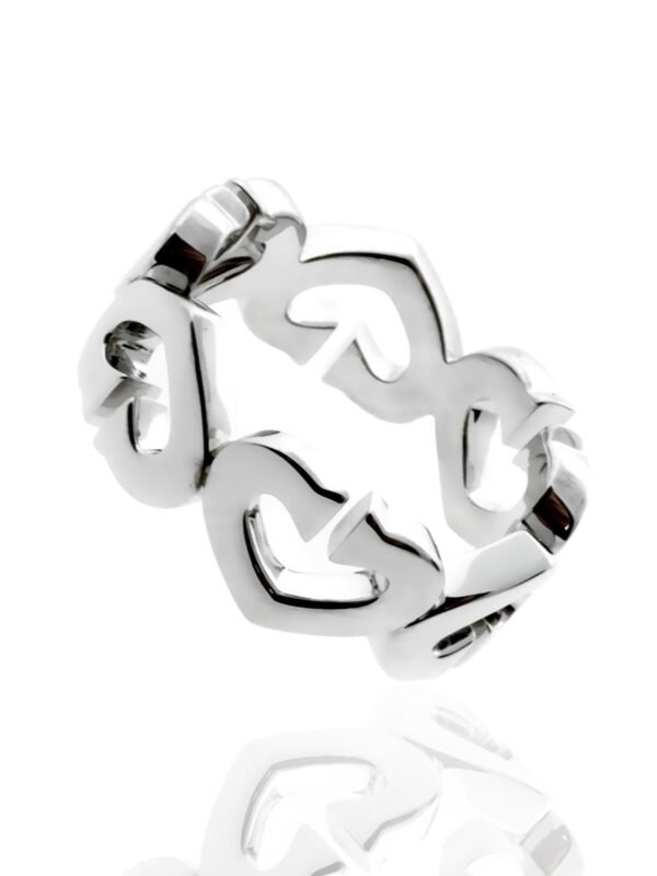 Cartier Heart Diamond Ring C Heart of Cartier 18k White Gold - Image 2