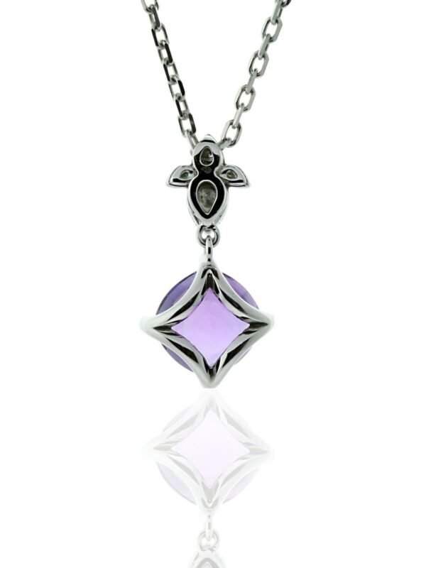 Cartier Inde Mysterieuse Diamond Amethyst Necklace in 18k White Gold - Image 2