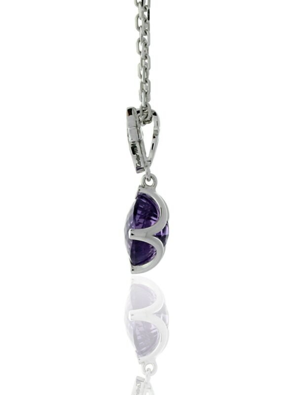 Cartier Inde Mysterieuse Diamond Amethyst Necklace in 18k White Gold - Image 3