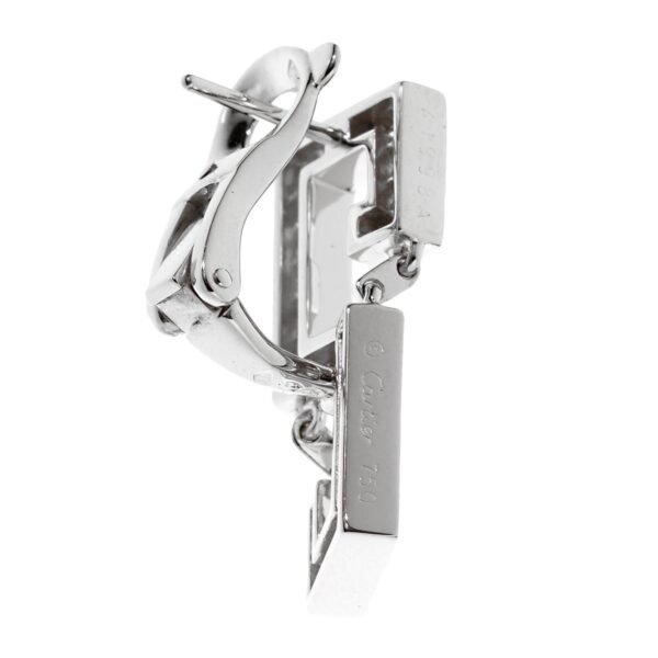 Cartier Le Baiser Du Dragon Diamond White Gold Earrings - Image 3