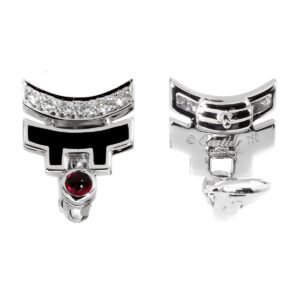 Cartier Le Baiser Du Dragon Diamond White Gold Earrings
