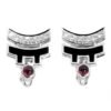 Cartier Le Baiser Du Dragon Diamond White Gold Earrings