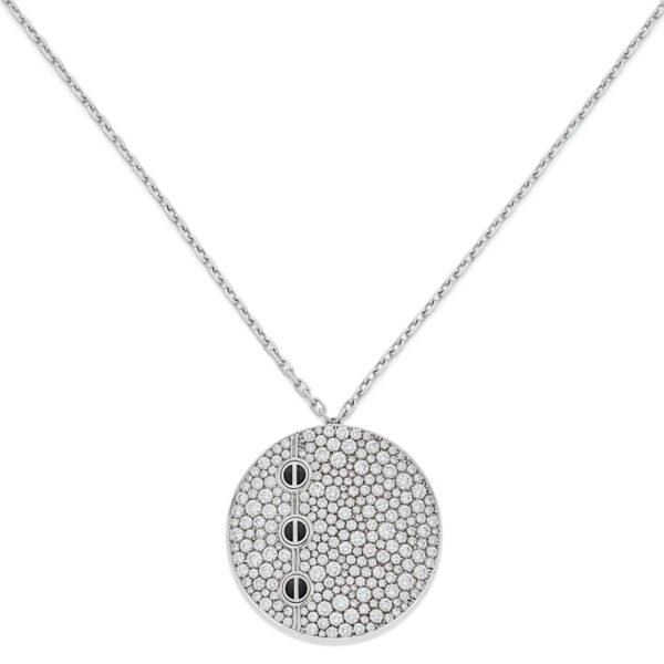 Cartier Love Pave Diamond White Gold Necklace - Image 2