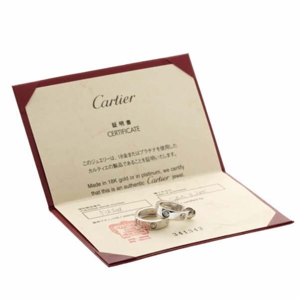 Cartier Love Six-Diamond White Gold Earrings - Image 2