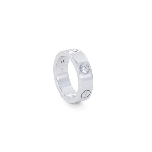Cartier Love White Gold Diamond Ring - Image 2