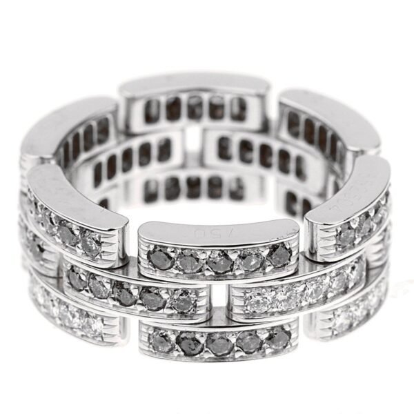Cartier Maillon Limited Edition Panthere Diamond White Gold Ring