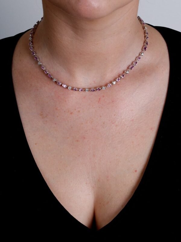 Cartier Meli Melo Diamond Pink Sapphire Necklace - Image 2