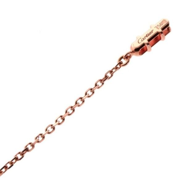 Cartier Monica Bellucci Pearl Diamond Rose Gold Pink Quartz Necklace - Image 3