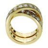 Cartier Nouvelle Vague Diamond Bypass Gold Ring - Image 3