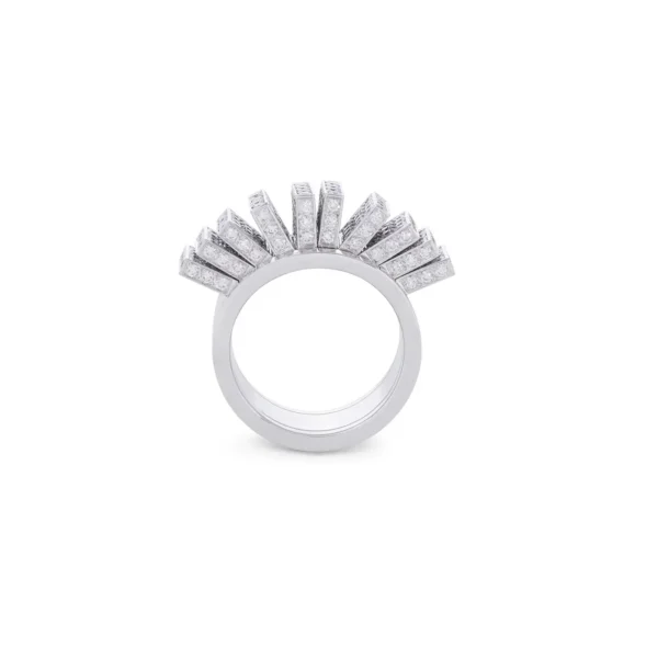 Cartier Paillettes White Gold Diamond Ring - Image 2