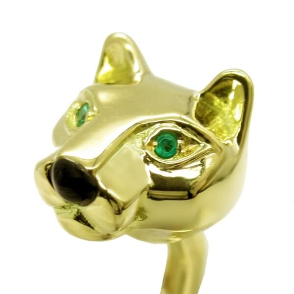 Cartier Panthere Bamboo Vintage Yellow Gold Cufflinks - Image 2