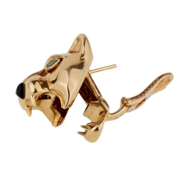 Cartier Panthere Day Night 18k Gold Drop Earrings - Image 4