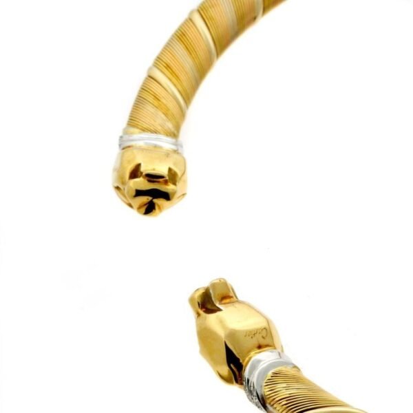 Cartier Panthere Diamond Gold Choker Necklace - Image 3
