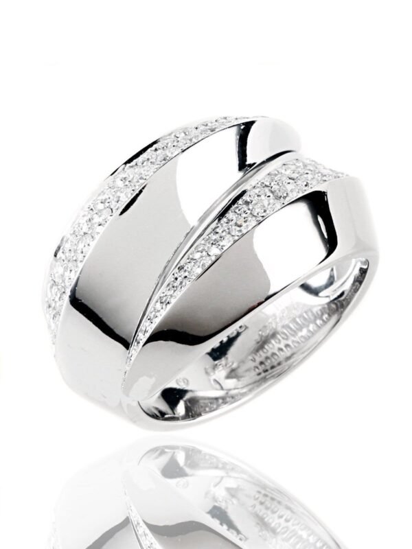 Cartier Panthere Diamond Ring 18k White Gold - Image 2