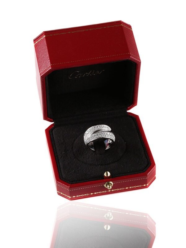 Cartier Panthere Diamond Ring 18k White Gold - Image 4