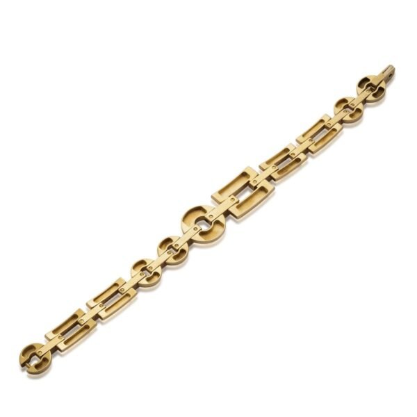 Cartier Panthere Enamel Yellow Gold Vintage Bracelet - Image 2