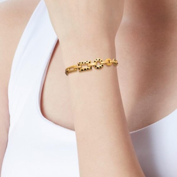 Cartier Panthere Enamel Yellow Gold Vintage Bracelet - Image 3