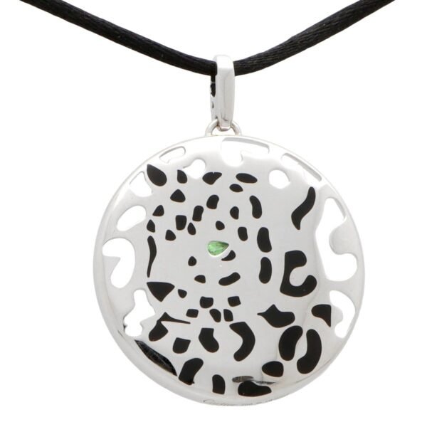 Cartier Panthere Openwork White Gold Pendant Necklace - Image 2