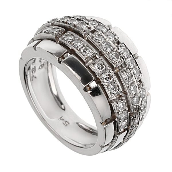 Cartier Panthere Oriane Diamond White Gold Ring