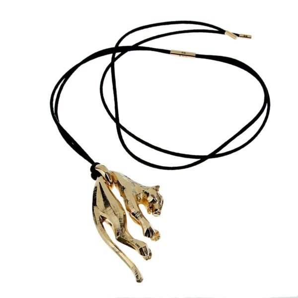 Cartier Panthere Vintage Yellow Gold Pendant Necklace - Image 3