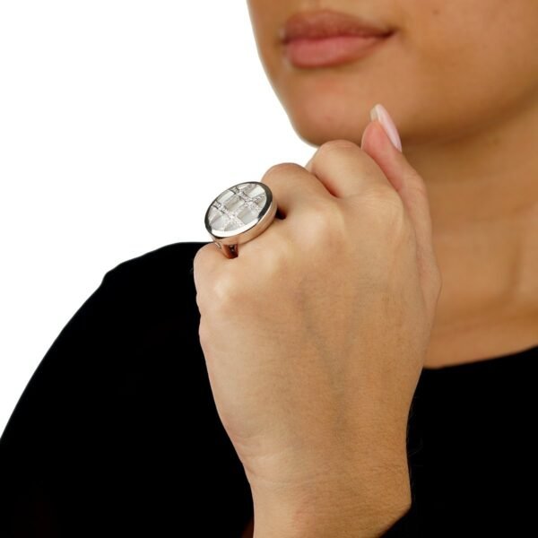 Cartier Pasha Diamond 18k White Gold Cocktail Ring - Image 3