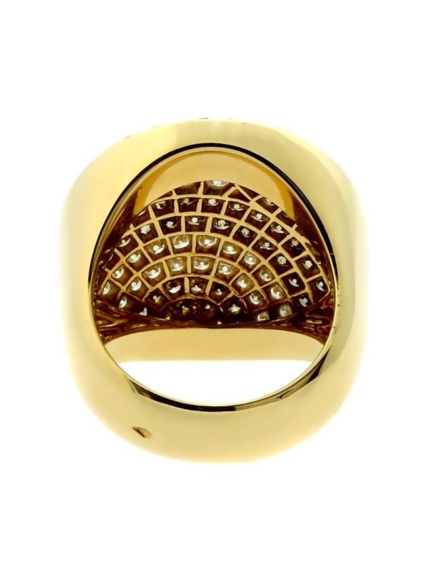 Cartier Pave Fancy Diamond Gold Ring - Image 3