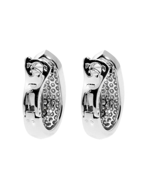 Cartier Ruban Diamond White Gold Earrings - Image 2