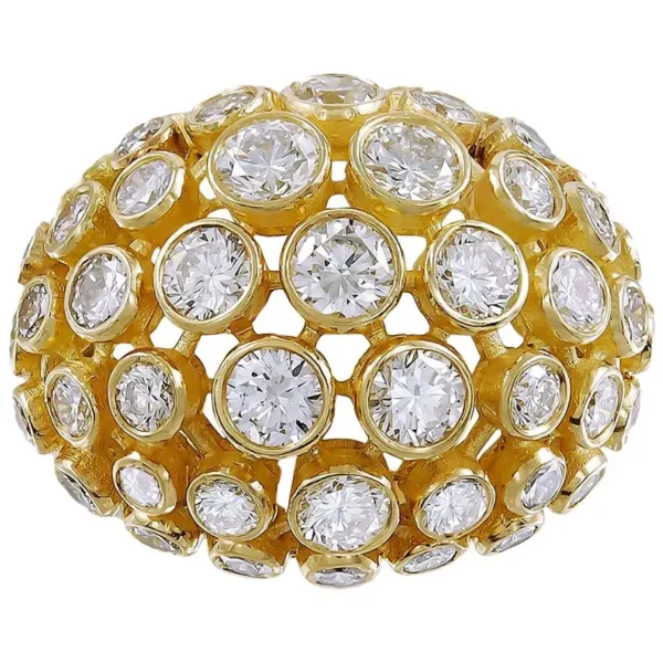 Cartier Rue D e La Paix Diamond Bombe Ring - Image 2
