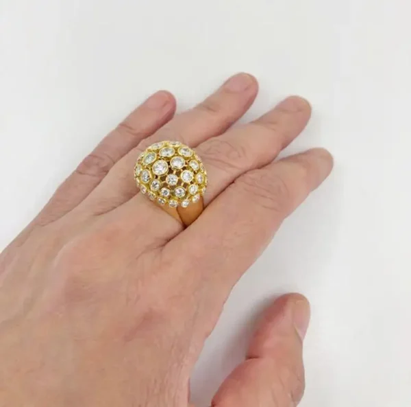 Cartier Rue D e La Paix Diamond Bombe Ring - Image 3