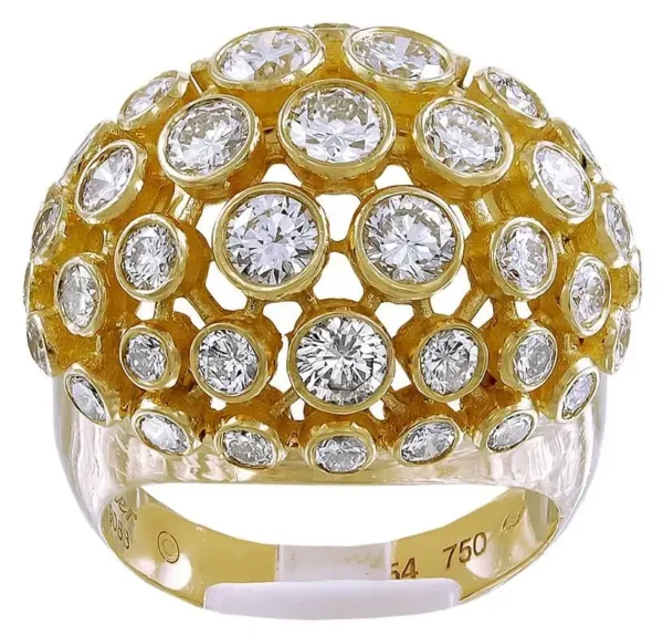 Cartier Rue D e La Paix Diamond Bombe Ring