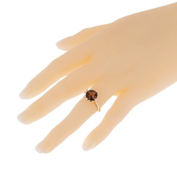 Cartier Smoky Quartz Diamond Cocktail Ring - Image 3