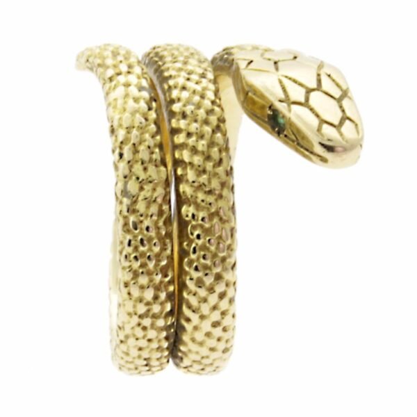 Cartier Snake Emerald Gold Ring - Image 2