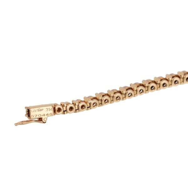 Cartier Tennis Diamond Yellow Gold Anklet - Image 2