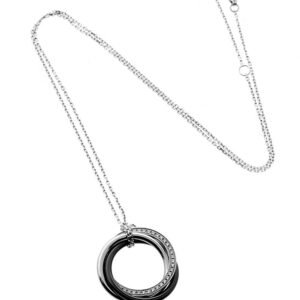 Cartier Trinity Ceramic Diamond Necklace