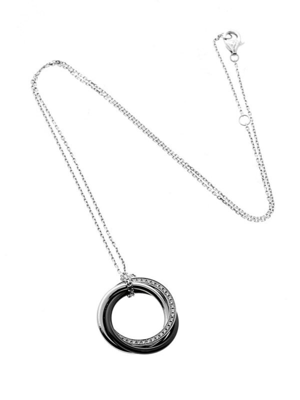 Cartier Trinity Ceramic Diamond Necklace - Image 2