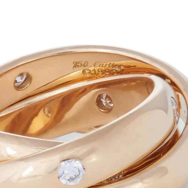 Cartier Trinity Constellation Yellow Gold and Diamond Ring - Image 5