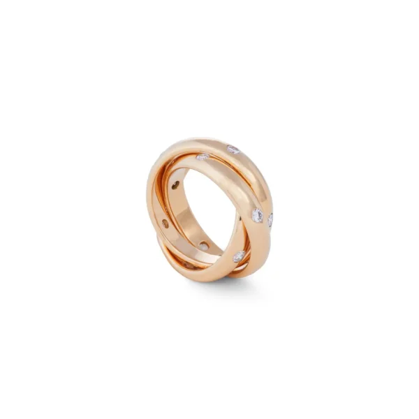 Cartier Trinity Constellation Yellow Gold and Diamond Ring - Image 3