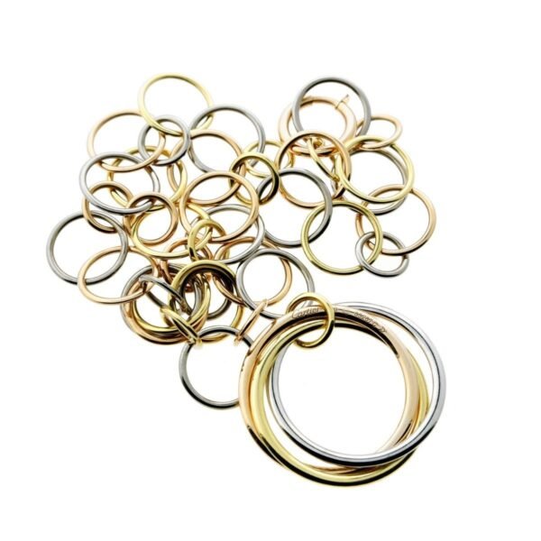 Cartier Trinity Diamond Gold Necklace - Image 2