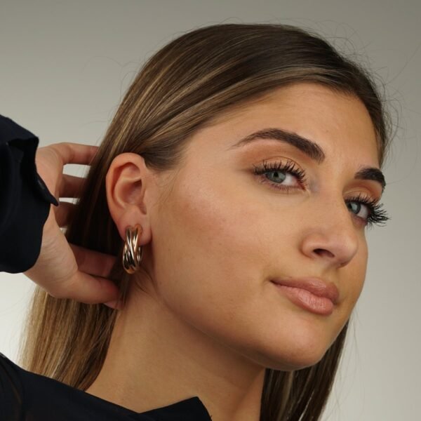 Cartier Trinity Extra Large Hoop Gold Earrings - Image 3