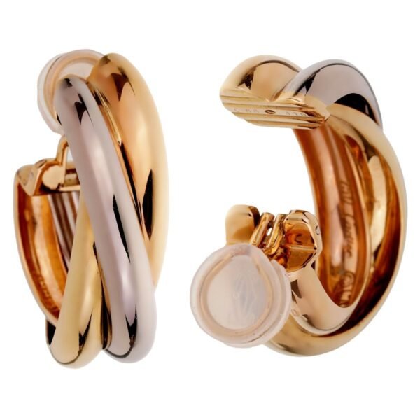 Cartier Trinity Extra Large Hoop Gold Earrings - Image 2