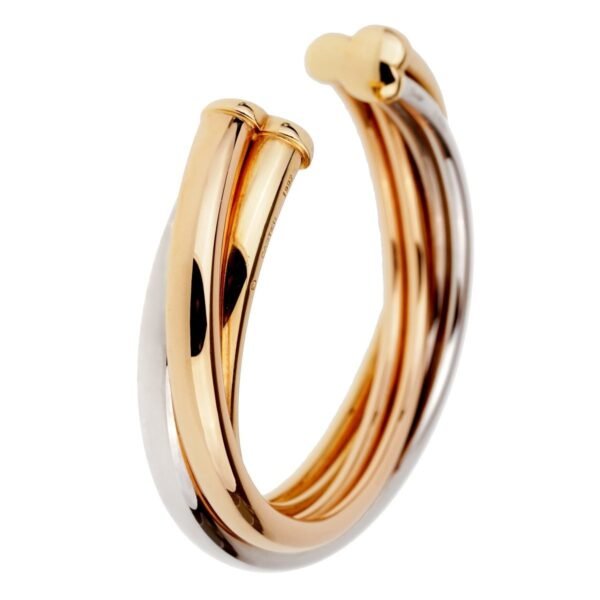 Cartier Trinity Gold Cuff Bangle Bracelet - Image 2
