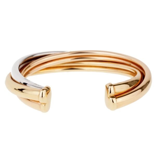 Cartier Trinity Gold Cuff Bangle Bracelet - Image 3