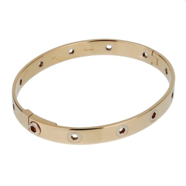 Cartier Vintage Love Series 18k Yellow Gold Bangle - Image 2