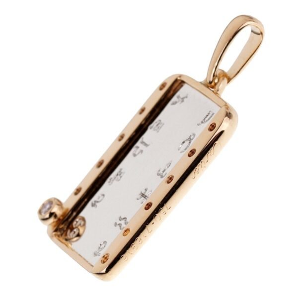 Cartier Zodiac Vintage Diamond Yellow Gold Pendant - Image 3